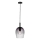 Nordlux - UMA-riippuvalaisin johdolla 1xE27/40W/230V halkaisija 18 cm musta/savunharmaa
