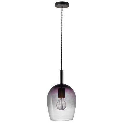 Nordlux - UMA-riippuvalaisin johdolla 1xE27/40W/230V halkaisija 18 cm musta/savunharmaa