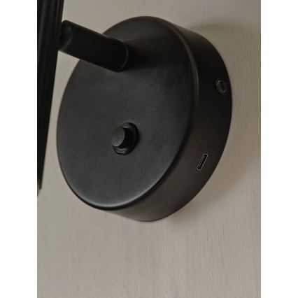 Nordlux - VICO seinäspotti 1xGU10/5W/230V musta