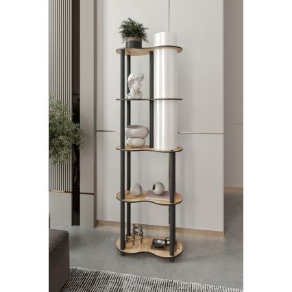 NOTO lattiavalaisin hyllyillä 1xE27/40W/230V beige/musta