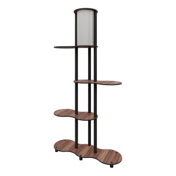 NOTO lattiavalaisin hyllyillä 1xE27/40W/230V ruskea/musta