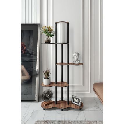 NOTO lattiavalaisin hyllyillä 1xE27/40W/230V ruskea/musta