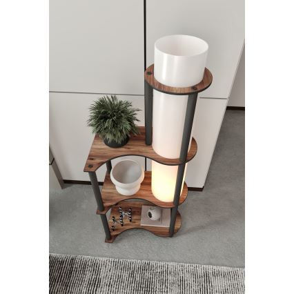 NOTO lattiavalaisin hyllyillä 1xE27/40W/230V ruskea/musta