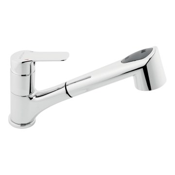 Novaservis - Keittiöhana ulosvedettävällä suihkupäällä METALIA kiiltävä kromi