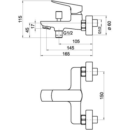 Novaservis - Kylpyhana NOBLESS EGO matta musta