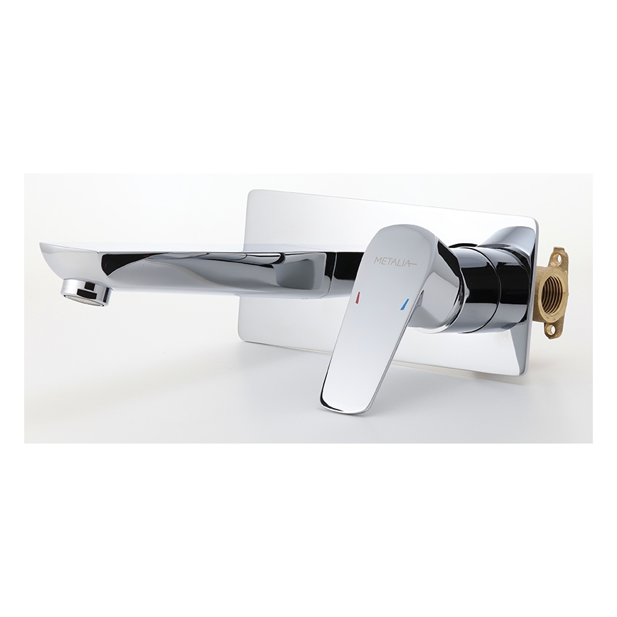 Novaservis - Pesuallashana piiloasennukseen METALIA ECO kiiltävä kromi