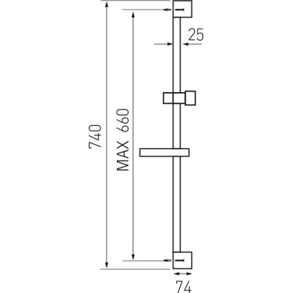 Novaservis - Suihkusetti kiiltävä kromi