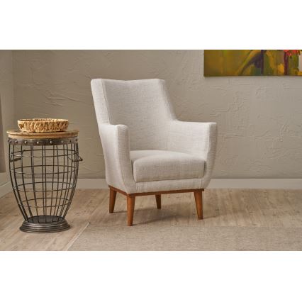 NUPI-nojatuoli, kermanvärinen