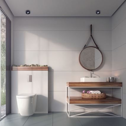 Upotettava alasvalaisin NUSA 1xGU5,3/MR16/50W/12V pyöreä musta