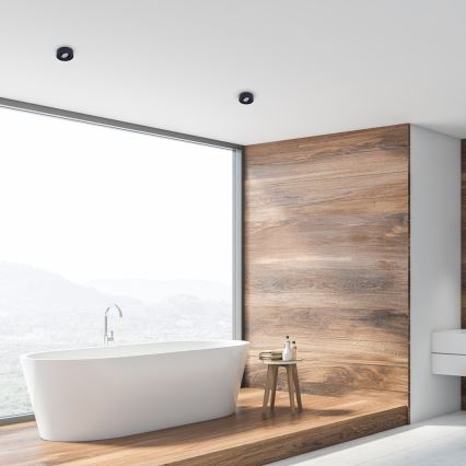 Upotettava alasvalaisin NUSA 1xGU5,3/MR16/50W/12V pyöreä musta