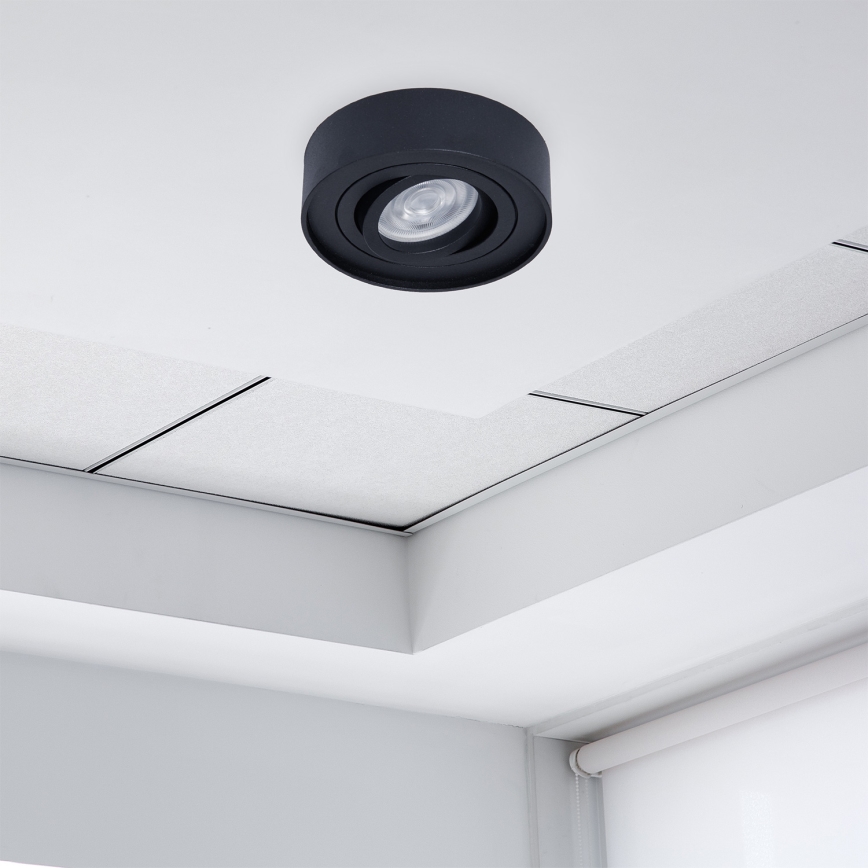 Upotettava alasvalaisin NUSA 1xGU5,3/MR16/50W/12V pyöreä musta