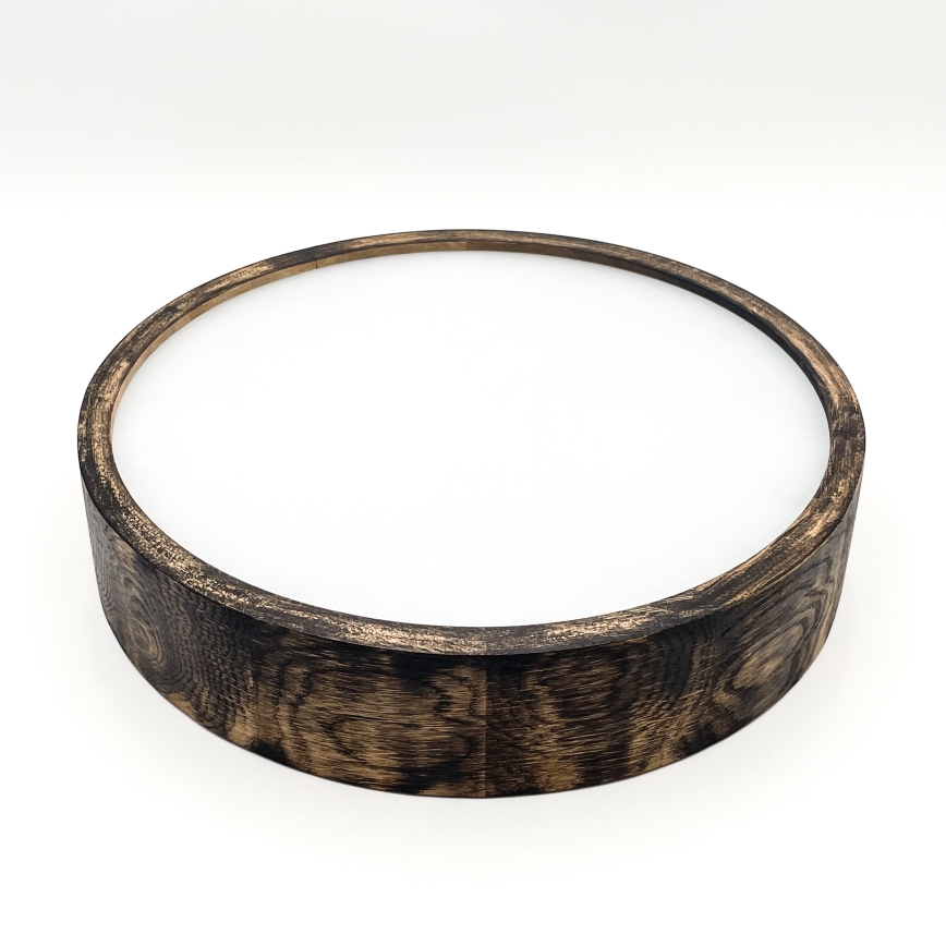 Kattovalaisin OAK SMOKY 2xE27/15W/230V ? 37,5 cm tammi/tummanruskea