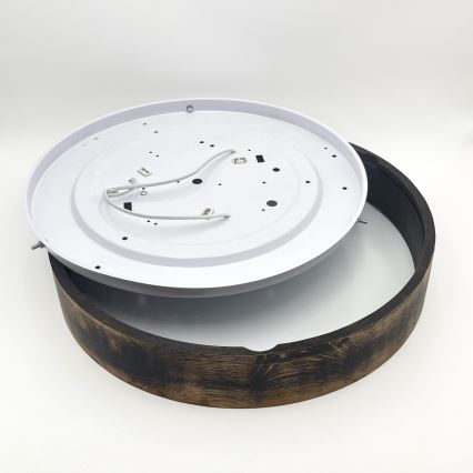 Kattovalaisin OAK SMOKY 3xE27/15W/230V ? 47,5 cm tammi/tummanruskea