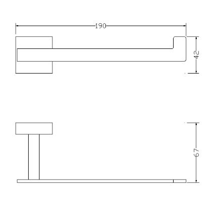 OMNIRES 8151BCR - WC-paperin pidike LIFT kiiltävä kromi