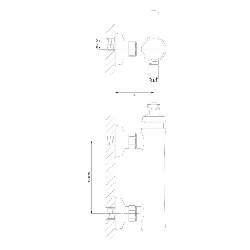OMNIRES AM5240CR - Suihkuhana ARMANCE kiiltävä kromi