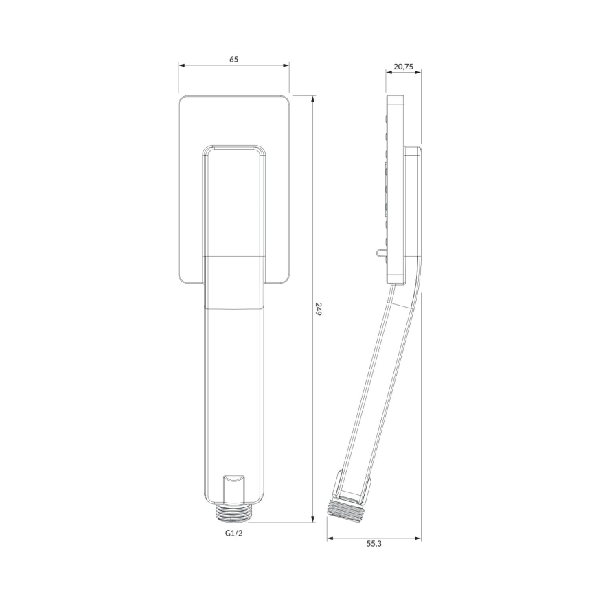 OMNIRES JIMJIM-RCR - Käsisuihku JIMJIM kiiltävä kromi