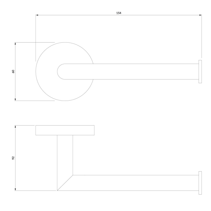 OMNIRES MP60510BL - WC-paperin pidike MODERN PROJECT matta musta