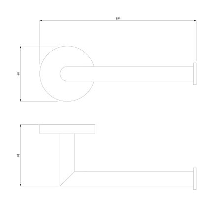 OMNIRES MP60510CR - WC-paperin pidike MODERN PROJECT kiiltävä kromi