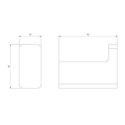 OMNIRES NL80110CR - Seinäkoukku NELSON kiiltävä kromi