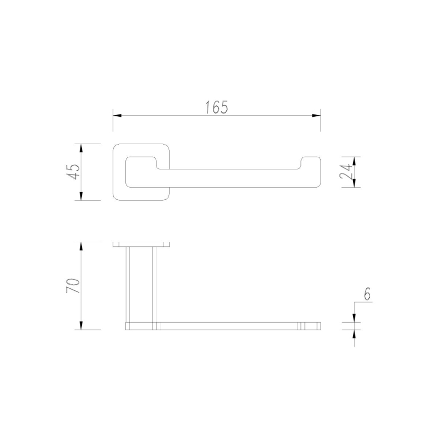 OMNIRES NL80510BL - WC-paperin pidike NELSON matta musta