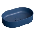 OMNIRES OVOUNMB - OVO pesuallas tason päälle 55x36 cm, dolomiitti/mattainen keskiyönsininen