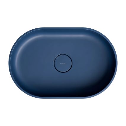 OMNIRES OVOUNMB - OVO pesuallas tason päälle 55x36 cm, dolomiitti/mattainen keskiyönsininen