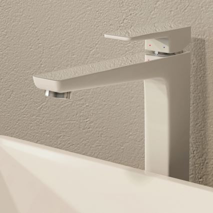 OMNIRES PM7412CRB - Altaan hana PARMA 27,3 cm kiiltävä kromi/valkoinen