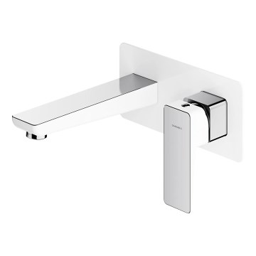 OMNIRES PM7415CRB - Altaan hana upotettavalle asennukselle PARMA kiiltävä kromi/valkoinen