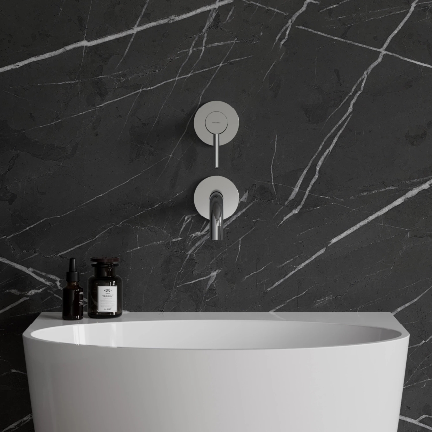 OMNIRES Y1215NCR - Allaskaapin altaan hana Y kiiltävä kromi