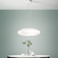 Ondaluce - DODI riippuvalaisin vaijerilla, 2xE27/15W/230V, Ø 53 cm, valkoinen