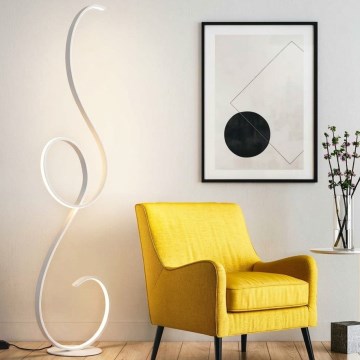 Ondaluce - FLOK himmennettävä LED-lattiavalaisin 44W/230V, valkoinen