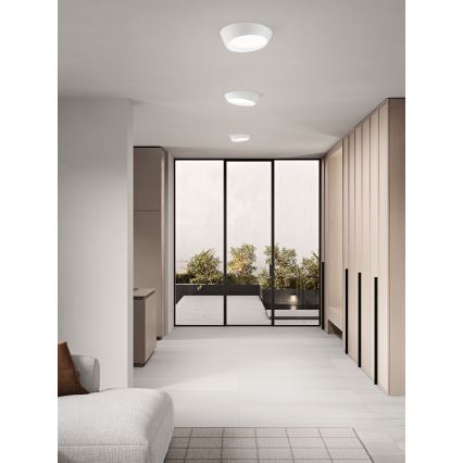 Ondaluce - himmennettävä LED-kattovalaisin HALF LED/25W/230V 3000/4000K, halkaisija 38,5 cm, valkoinen