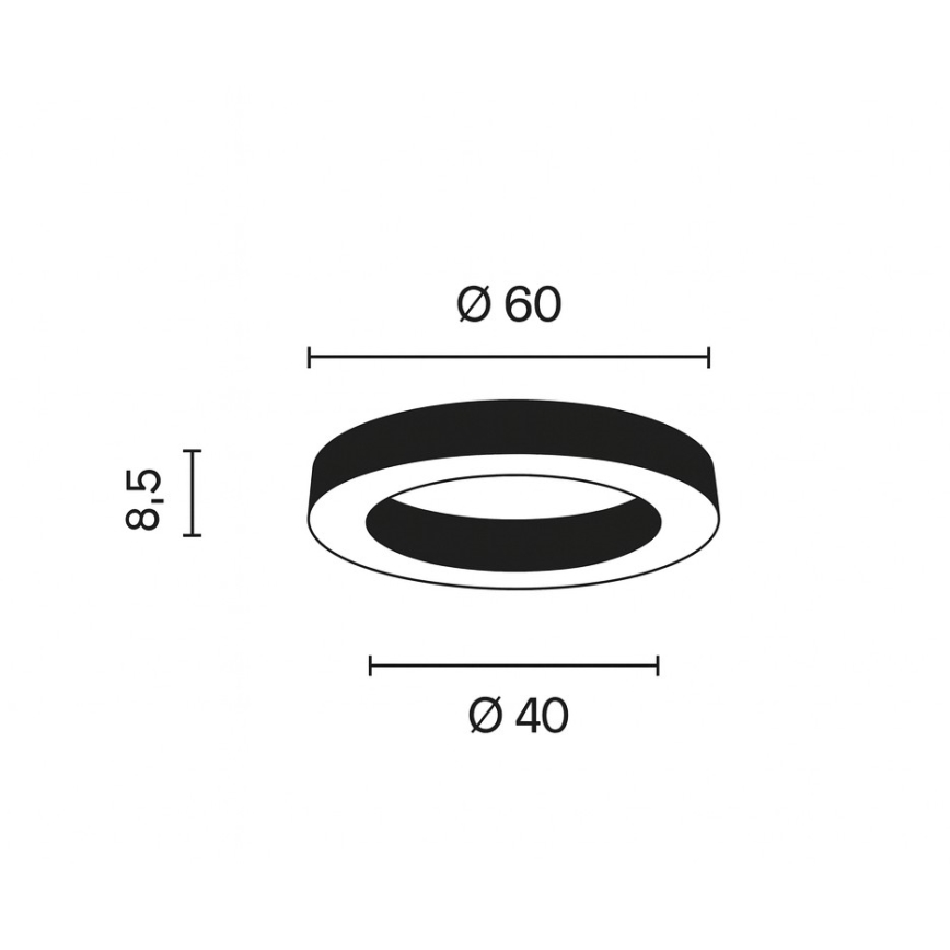 Ondaluce - LED-himmennettävä kattovalaisin GLOBUS LED/40W/230V 3000/4000K halkaisija 60 cm kultainen