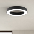 Ondaluce - himmennettävä LED-kattovalaisin GLOBUS LED/80W/230V 3000/4000K, halkaisija 100 cm, musta