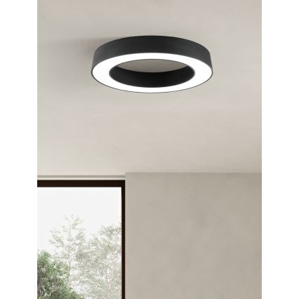 Ondaluce - himmennettävä LED-kattovalaisin GLOBUS LED/80W/230V 3000/4000K, halkaisija 100 cm, musta