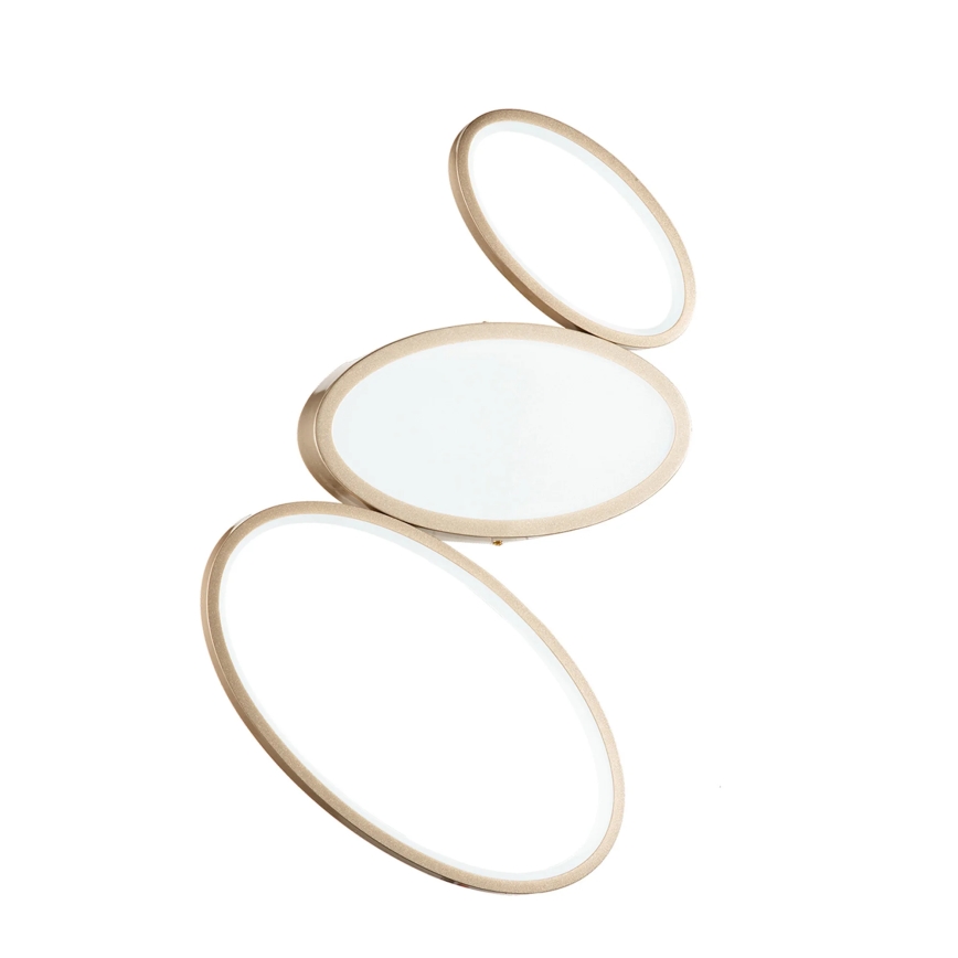 Ondaluce - himmennettävä LED-kattovalaisin RICE LED/25W/230V 38x63 cm kultainen