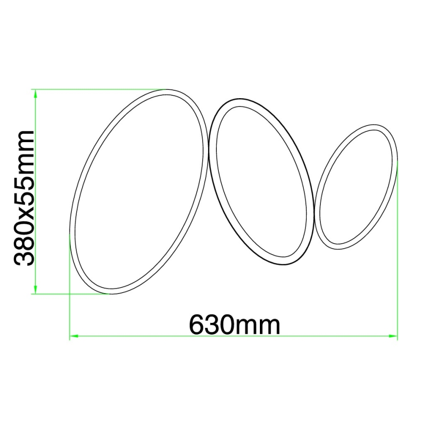 Ondaluce - himmennettävä LED-kattovalaisin RICE LED/25W/230V 38x63 cm kultainen