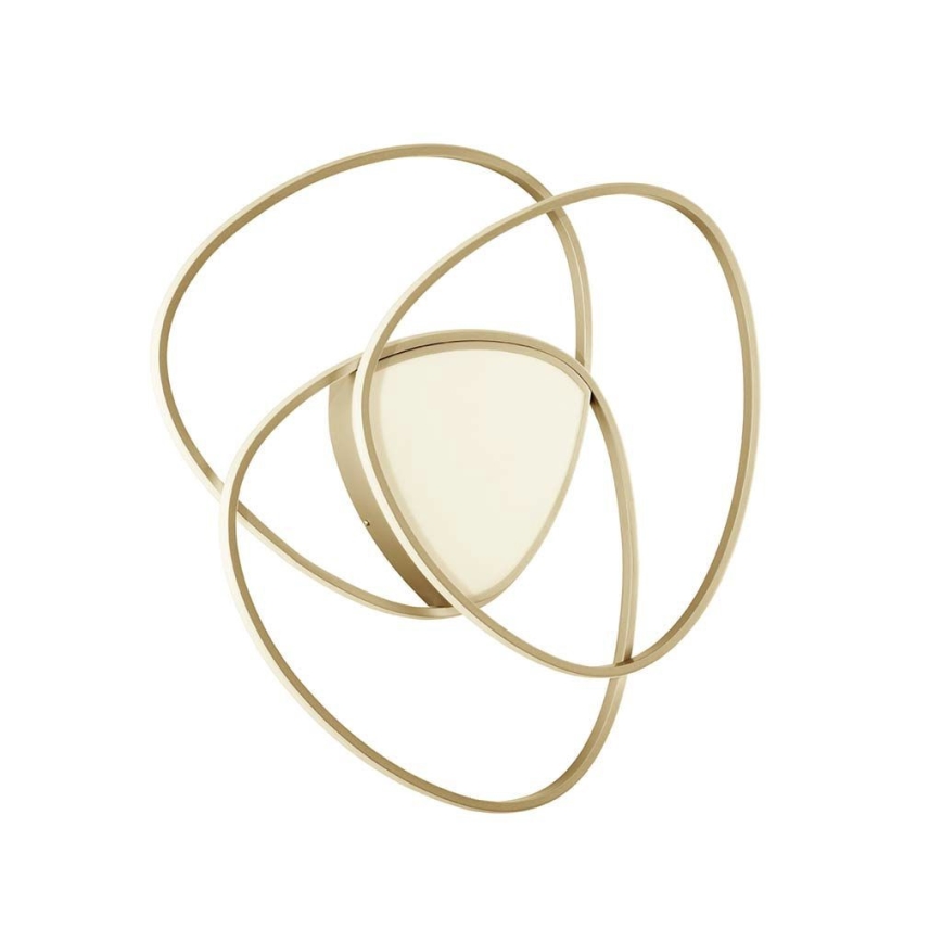 Ondaluce - himmennettävä LED-kattovalaisin ROSE LED/70W/230V, kultainen