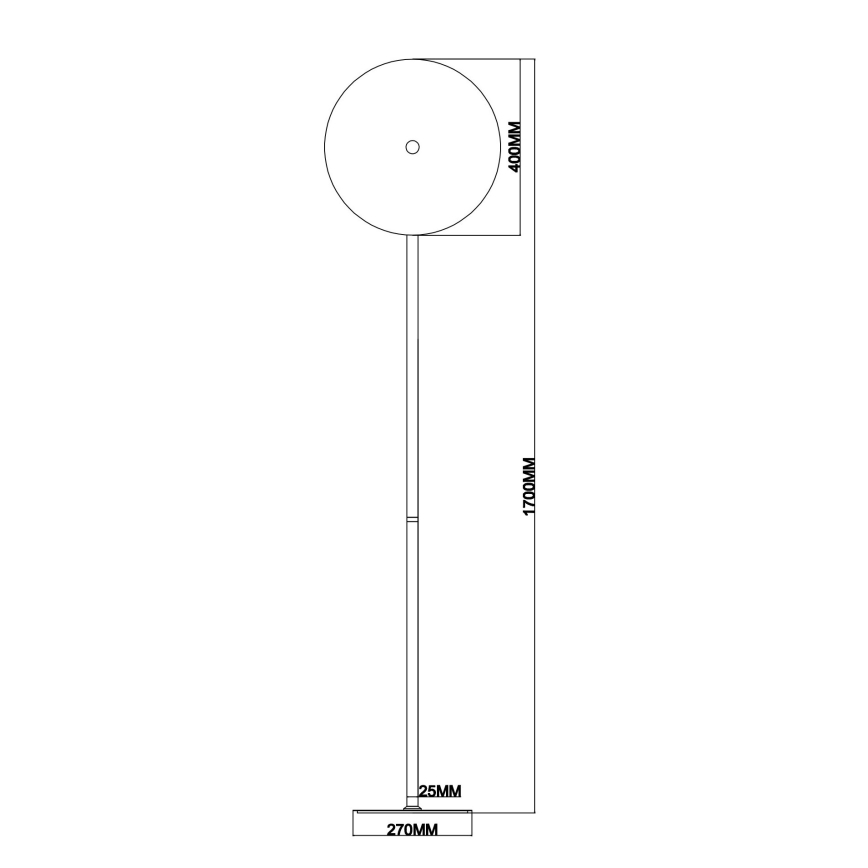 Ondaluce - himmennettävä LED-lattiavalaisin JOKEY LED/15W/230V, kultainen/savunbeige