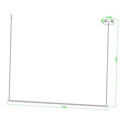 Ondaluce - himmennettävä LED-riippuvalaisin GENIUS LED/28W/230V, musta