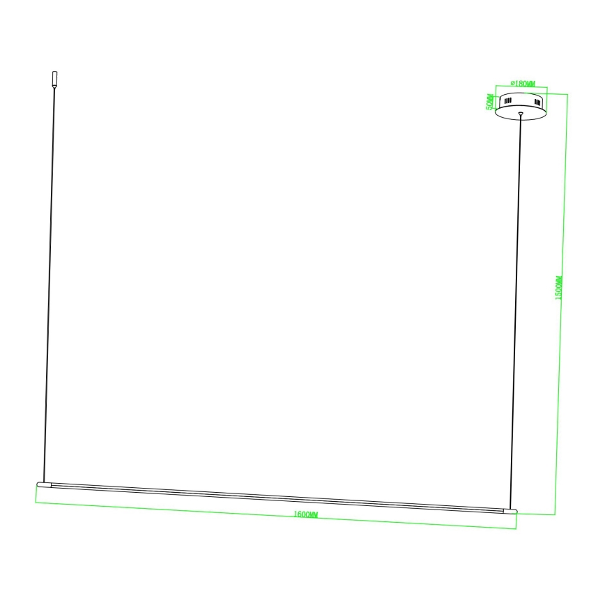 Ondaluce - himmennettävä LED-riippuvalaisin GENIUS LED/28W/230V, musta