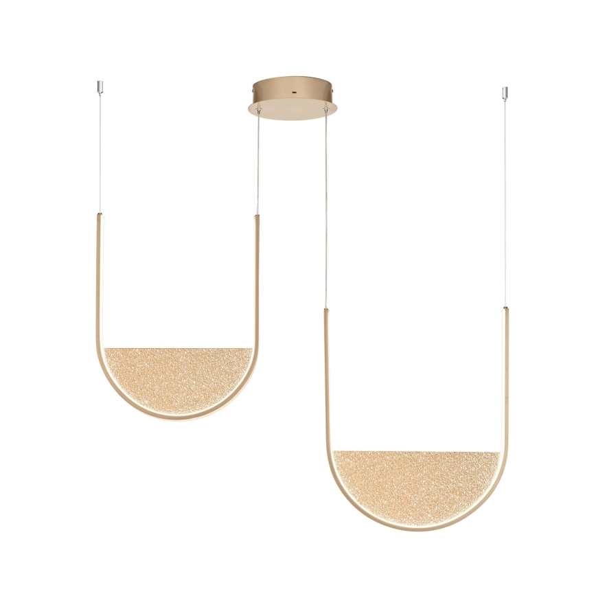 Ondaluce - himmennettävä LED-riippuvalaisin kaapelilla LOTUS LED/55W/230V, kullanvärinen