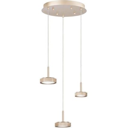 Ondaluce - himmennettävä LED-riippuvalaisin kaapelilla NINA LED/24W/230V, halkaisija 35 cm, kultainen
