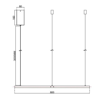 Ondaluce - LED-himennettävä riippuvalaisin vaijerikiinnityksellä SOEL LED/38W/230V 3000/4000K Ø 80 cm valkoinen