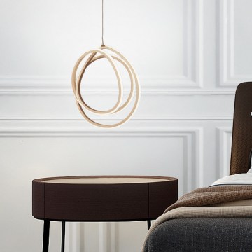 Ondaluce - himmennettävä LED-riippuvalaisin vaijerilla GOLDEN LED/28W/230V, kultainen