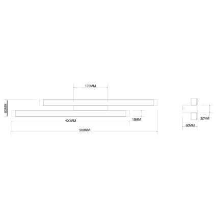 Ondaluce - Himmennettävä LED-seinävalaisin MOVIDA LED/16W/230V kultainen