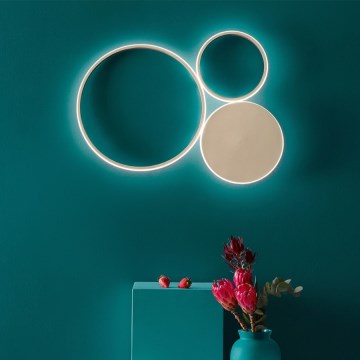 Ondaluce - himmennettävä LED-seinävalaisin POIS LED/42W/230V kultainen