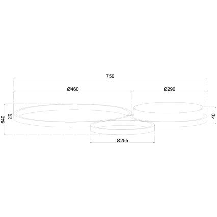 Ondaluce - himmennettävä LED-seinävalaisin POIS LED/42W/230V kultainen