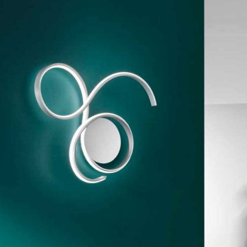 Ondaluce - himmennettävä LED-seinävalaisin TWIST LED/57W/230V valkoinen