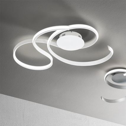 Ondaluce - himmennettävä LED-seinävalaisin TWIST LED/57W/230V valkoinen